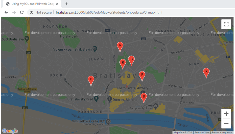 Google Maps API Application